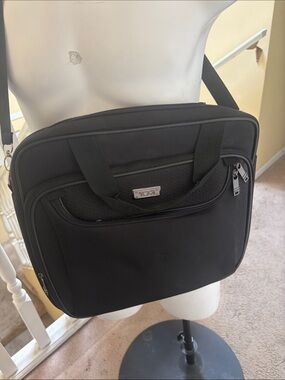 Tumi Black Laptop Messenger Bag